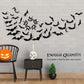 Halloween Decorations Black Bat stick 3D  Bat and Spider party decoration scene cloth Wall sticker