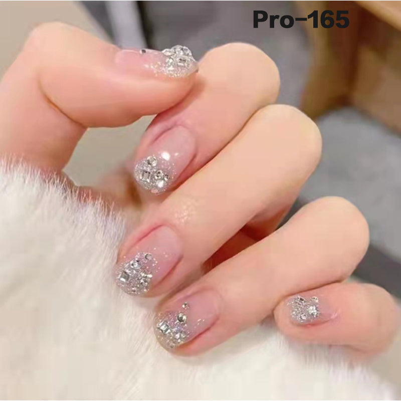 [Buy 6 Get 2]Promakepro Short-Length 160-240 Press on Nails Manicure 24PCS/Sets Unique Design Reusable