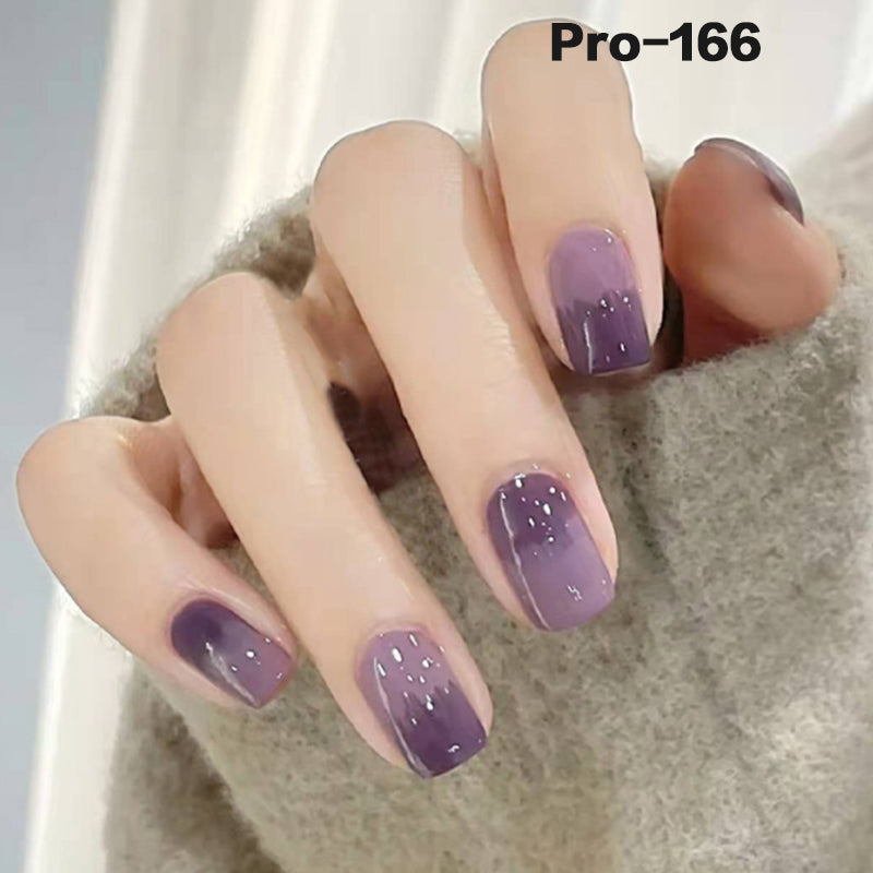 [Buy 6 Get 2]Promakepro Short-Length 160-240 Press on Nails Manicure 24PCS/Sets Unique Design Reusable