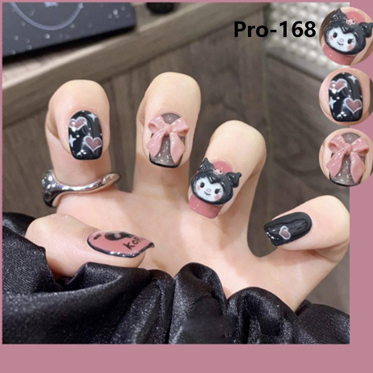 [Buy 6 Get 2]Promakepro Short-Length 160-240 Press on Nails Manicure 24PCS/Sets Unique Design Reusable