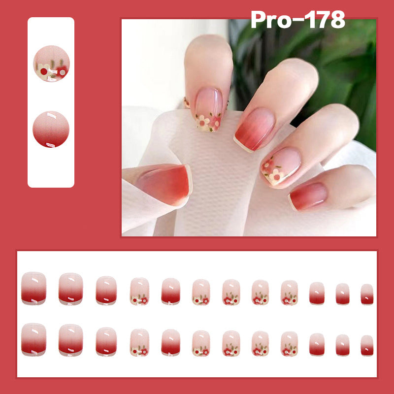 [Buy 6 Get 2]Promakepro Short-Length 160-240 Press on Nails Manicure 24PCS/Sets Unique Design Reusable