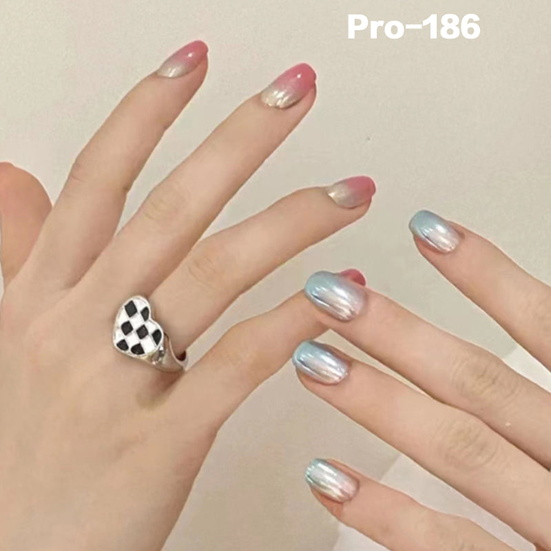 [Buy 6 Get 2]Promakepro Short-Length 160-240 Press on Nails Manicure 24PCS/Sets Unique Design Reusable