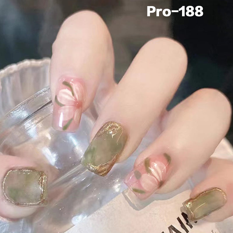 [Buy 6 Get 2]Promakepro Short-Length 160-240 Press on Nails Manicure 24PCS/Sets Unique Design Reusable