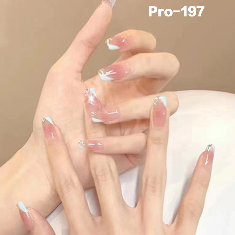 [Buy 6 Get 2]Promakepro Short-Length 160-240 Press on Nails Manicure 24PCS/Sets Unique Design Reusable