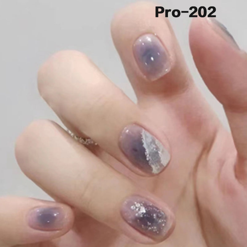 [Buy 6 Get 2]Promakepro Short-Length 160-240 Press on Nails Manicure 24PCS/Sets Unique Design Reusable