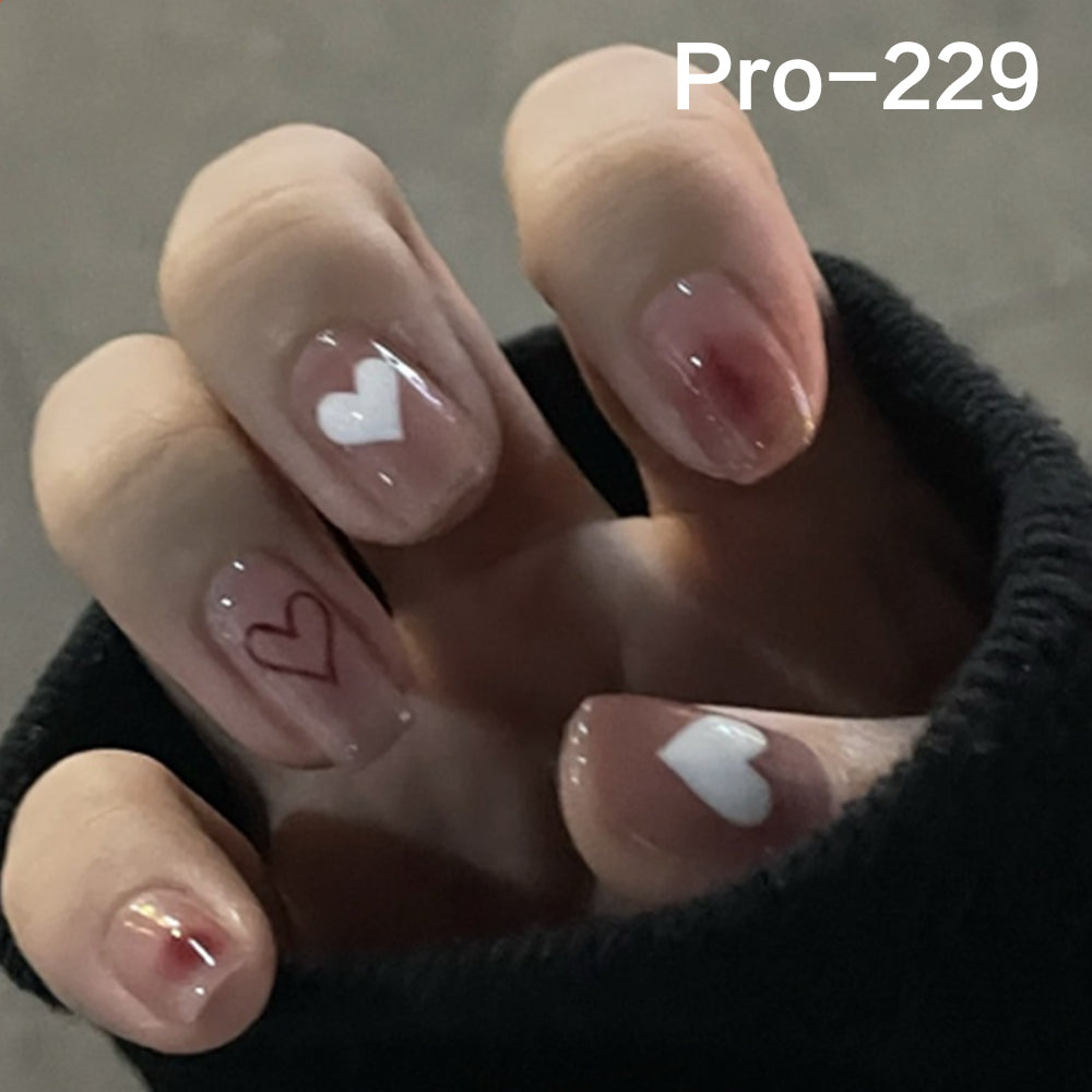 [Buy 6 Get 2]Promakepro Short-Length 160-240 Press on Nails Manicure 24PCS/Sets Unique Design Reusable