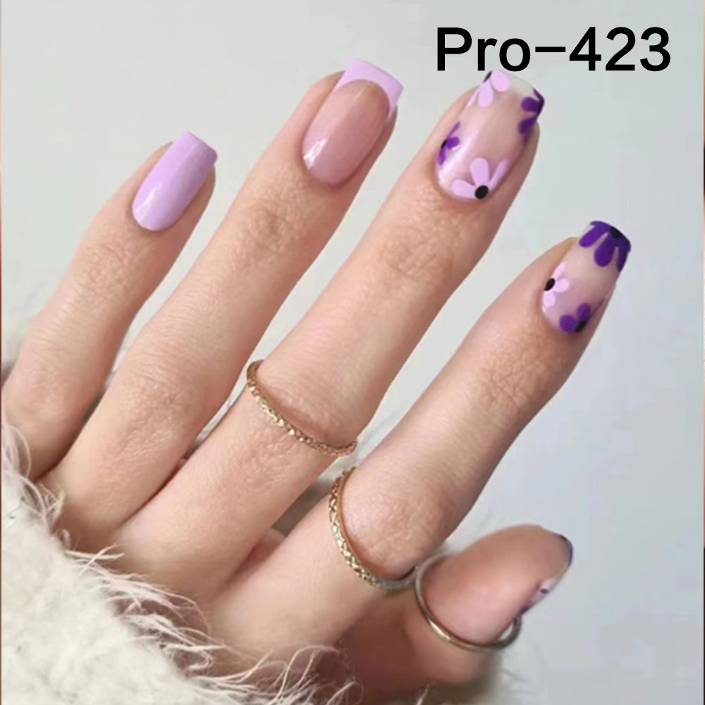 [Buy 6 Get 2]Promakepro Mid-Length 401-500 Press On Nails 24PCS/Sets Unique Design High Quality Reusable