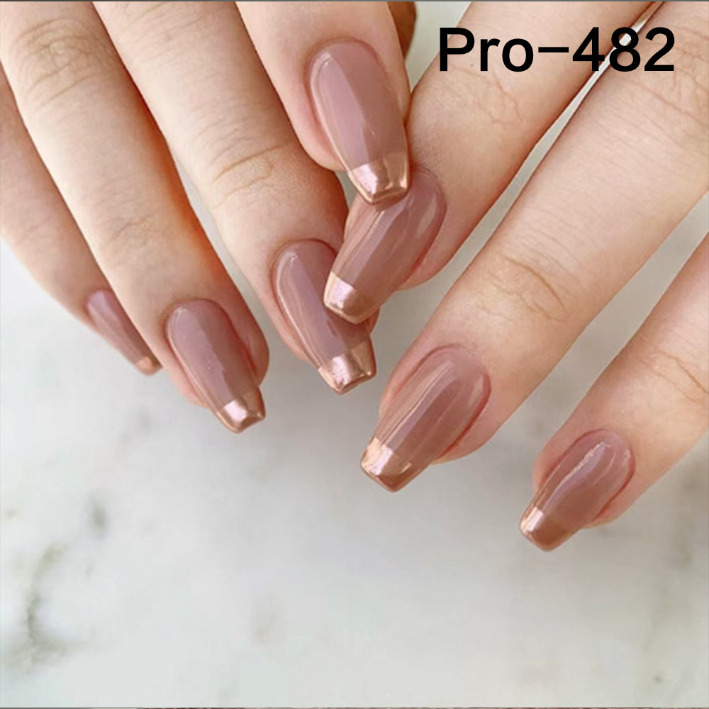 [Buy 6 Get 2]Promakepro Mid-Length 401-500 Press On Nails 24PCS/Sets Unique Design High Quality Reusable