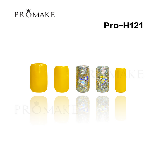 Promake Luxury - Mid-Length H121-H140 - Handmade Press On Nails 10PCS Reuseable Nails wtih Nail tools