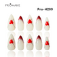 Promake Luxury French Tips Press on Nails Medium Length 25-28mm two part