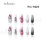 [New Arrival] Promake Luxury - Mid-Length H221-H240 - Handmade Press On Nails 10PCS Reuseable Nails wtih Nail tools