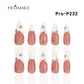 [New Arrival] Promake Luxury - Mid-Length H221-H240 - Handmade Press On Nails 10PCS Reuseable Nails wtih Nail tools