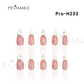 Promake Luxury French Tips Press on Nails Medium Length 25-28mm two part