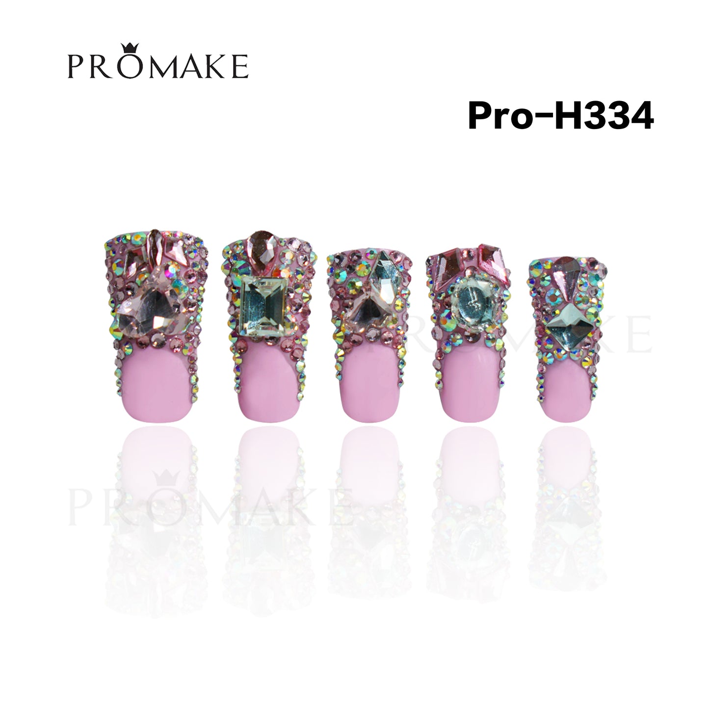 [New Arrival] Promake Luxury - DUCK TIPS - H331-H334 - Custom Handmade Press On Nails 10PCS Reuseable Nails wtih Nail tools