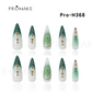 [New Arrival] Promake Luxury - Long length - H351-H365 - Custom Handmade Press On Nails 10PCS Reuseable Nails wtih Nail tools