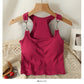 Summer Hot Girl Camisole Women's Fixed Coaster Anti-Exposure New Design Inner Wear Outer Wear Top Women's