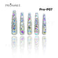 Promake Luxury  Handmade Press On Nails - P01-P17 - Nails length 55MM - Durable Reuseable Nails wtih Nail tools 10PCS XS-XL