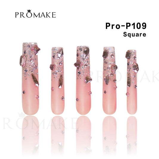 [NEW ARRIVAL] Promake Luxury - Super Long 54MM - P109-P128 - Custom Handmade Press On Nails 10PCS Reuseable Nails wtih Nail tools