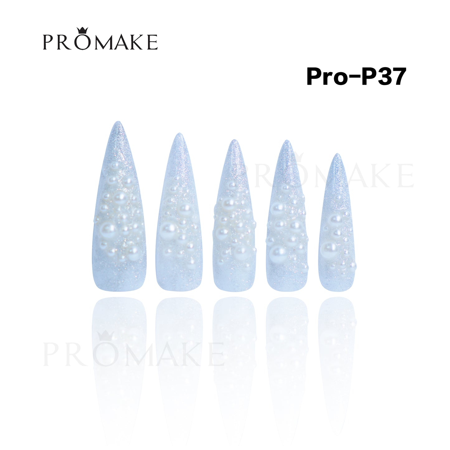 Promake Luxury - Super Long 54MM - P19-P38 - Custom Handmade Press On Nails 10PCS Reuseable Nails wtih Nail tools