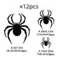 Halloween Decorations Black Bat stick 3D  Bat and Spider party decoration scene cloth Wall sticker