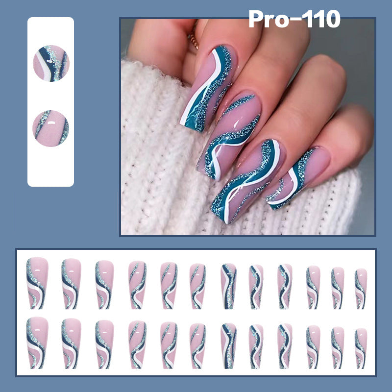 [Buy 6 Get 2]Promakepro Long-length 101-159Press On Nails 24PCS/Sets Unique Design High Quality Reusable