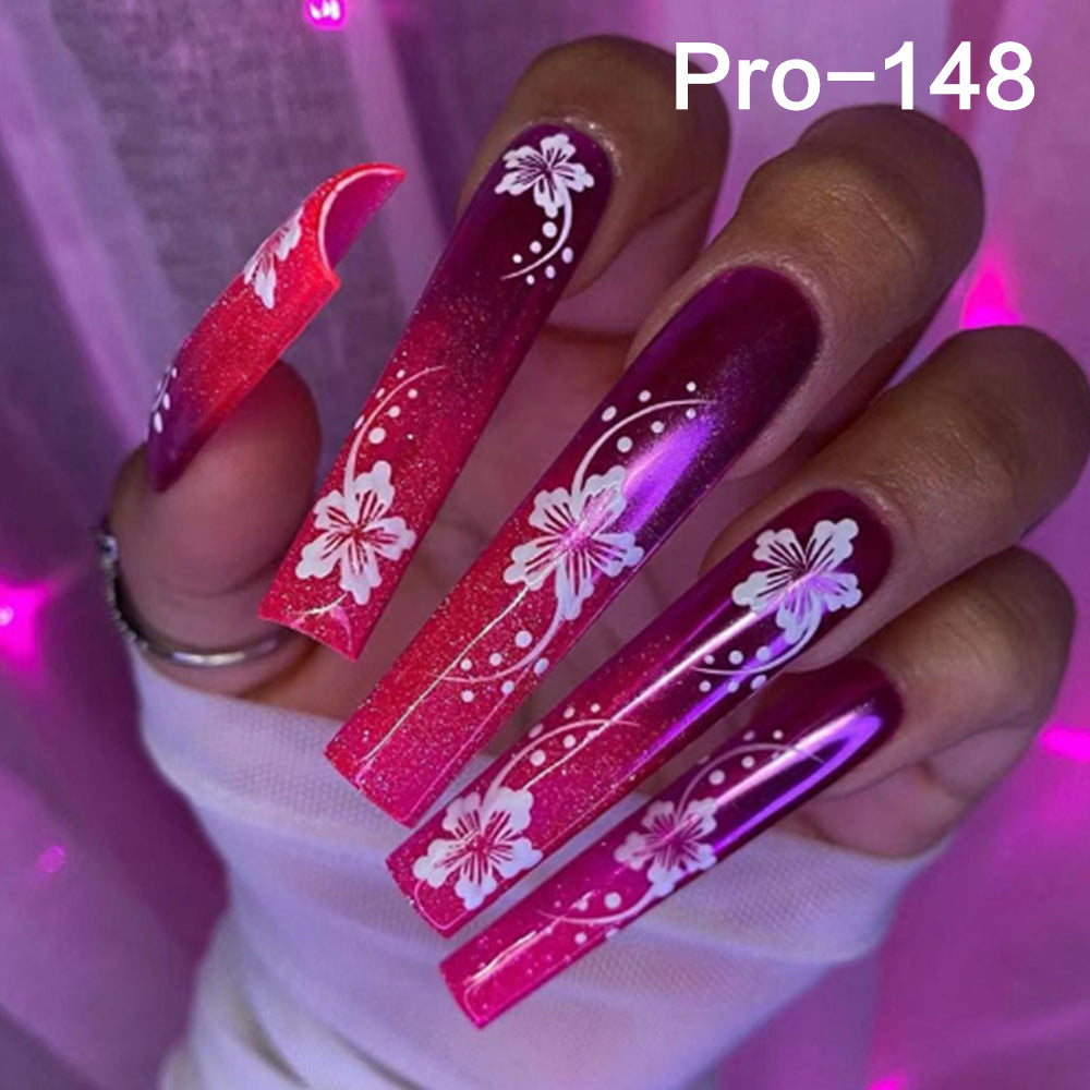 [Buy 6 Get 2]Promakepro Long-length 101-159Press On Nails 24PCS/Sets Unique Design High Quality Reusable