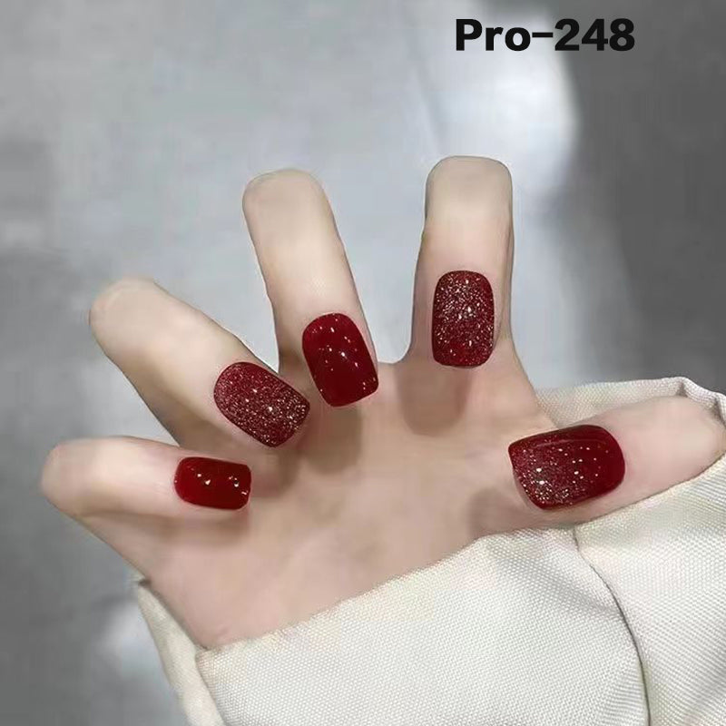 [Buy 6 Get 2]Promakepro Short-Length 241-310Press on Nails Manicure 24PCS/Sets Unique Design Reusable