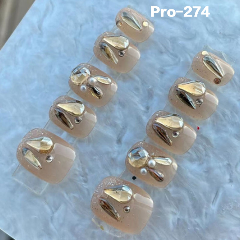 [Buy 6 Get 2]Promakepro Short-Length 241-310Press on Nails Manicure 24PCS/Sets Unique Design Reusable