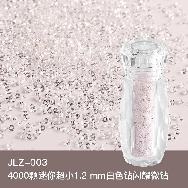 [ BUY 1 GET 1]Promake®Cross-Border New Arrival Bottled Nail Shimmering Powder Micro Diamond Dream Color Nail Rhinestone Transparent Micro Beads Diamond in the Debris Rhinestone Jewelry Accessories