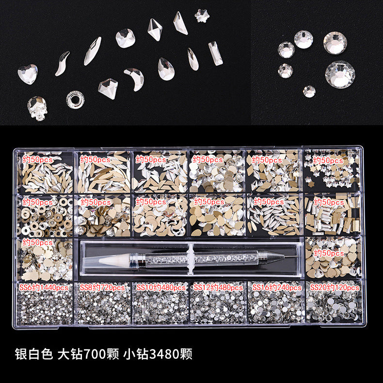 Promake® Exclusive for Cross-Border | Wholesale | 21 Grid Boxed DIY Nail Ornament Set