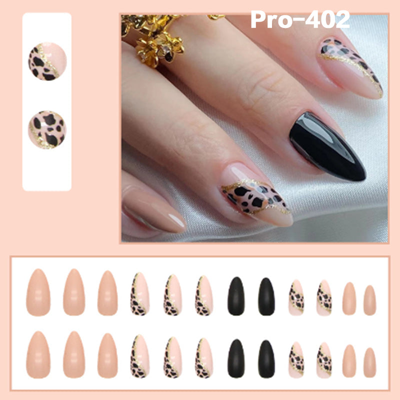 [Buy 6 Get 2]Promakepro Mid-Length 401-500 Press On Nails 24PCS/Sets Unique Design High Quality Reusable