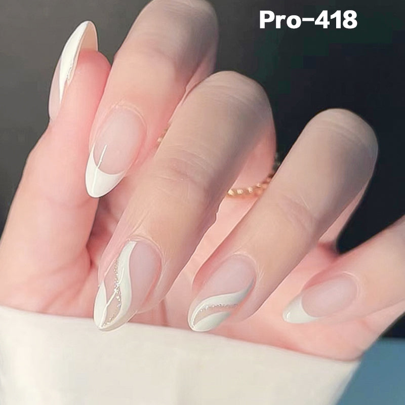 [Buy 6 Get 2]Promakepro Mid-Length 401-500 Press On Nails 24PCS/Sets Unique Design High Quality Reusable