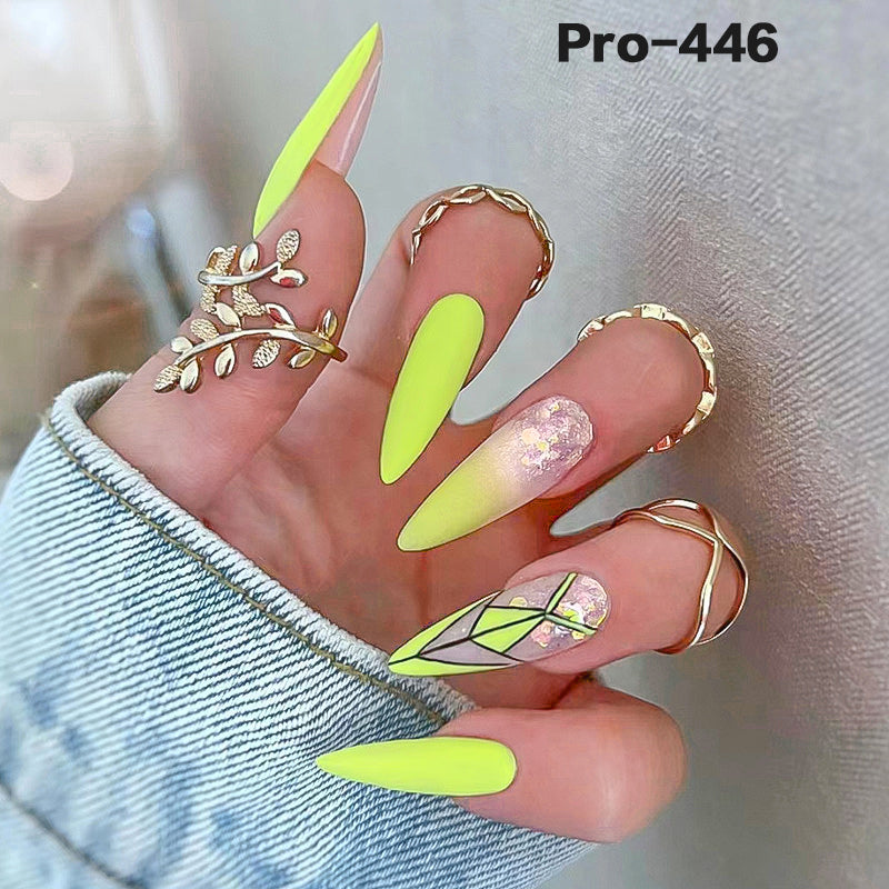 [Buy 6 Get 2]Promakepro Mid-Length 401-500 Press On Nails 24PCS/Sets Unique Design High Quality Reusable