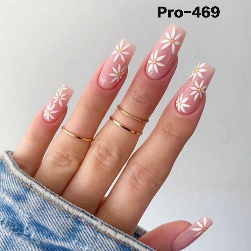 [Buy 6 Get 2]Promakepro Mid-Length 401-500 Press On Nails 24PCS/Sets Unique Design High Quality Reusable