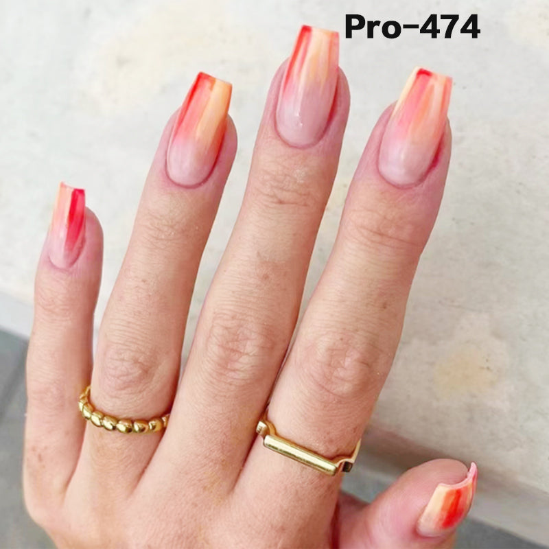 [Buy 6 Get 2]Promakepro Mid-Length 401-500 Press On Nails 24PCS/Sets Unique Design High Quality Reusable