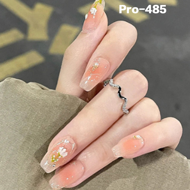 [Buy 6 Get 2]Promakepro Mid-Length 401-500 Press On Nails 24PCS/Sets Unique Design High Quality Reusable