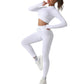Promakepro European and American Seamless Yoga Clothes Long-Sleeved Sports Suit Women's Zipper Workout Clothes Yoga Jacket Lulu Yoga Pants Trousers