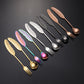 Promake® Source Manufacturer Feather Spoon Fork 304 Stainless Steel Creative Stirring Coffee Spoon Dessert Fork Cute Fruit Fork Wholesale